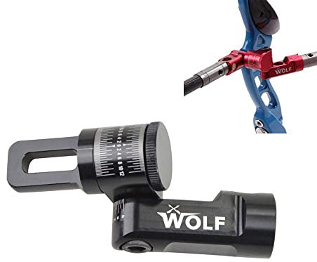 SHARROW Bogenstabilisator Einseitiger V-Bogen Vollständig einstellbare V-Bar-Halterung Schnelltrenner Bogenstabstabilisator für Compoundbogen Recurvebogen (Schwarz)