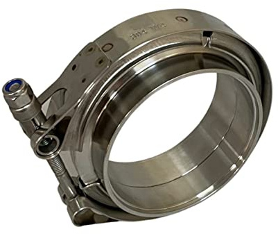 Boltza® V-Band-Klemme + Flansche, kompletter Edelstahl-Turbo-Schlauch (76 mm))
