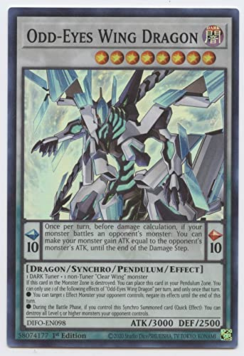 Odd-Eyes Wing Dragon - DIFO-EN098 - Super Rare - 1. Ausgabe
