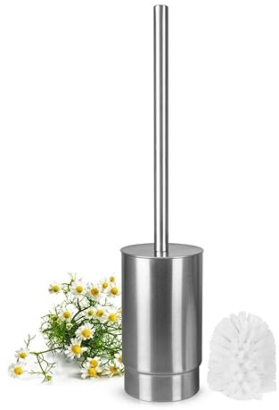 Sendez Edelstahl WC-Bürste + Ersatzkopf Toilettenbürste Klobürste Klobürstenhalter Bürste Bürstengarnitur