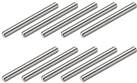 METALLIXITY 15pz Tassello Perno 4x40mm Scaffale Supporto Pioli Perno | 304 Acciaio Inox, per Metallo Dispositivi Mobili Installazione Industriale Fai da Te, Fissaggio Elementi
