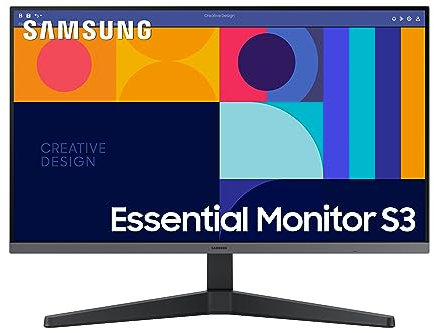 Samsung LS27C332GAUXEN - Monitor S3 (S33GC) 27 con pannello IPS, frequenza di aggiornamento 100Hz, AMD FreeSync, modalità gioco, modalità Eye Saver & Less Flickering, Nero
