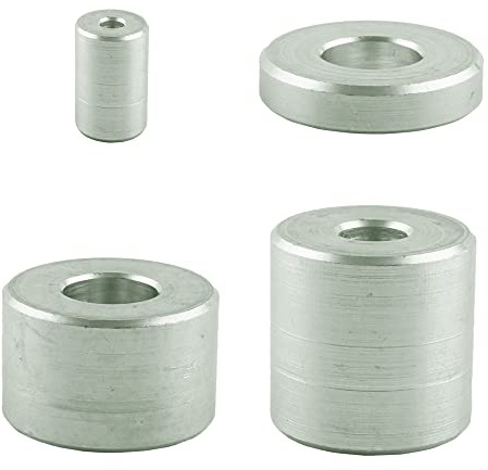Douille d'écartement en aluminium pour M8 (10 pièces) - Diamètre extérieur : 24 mm - Diamètre intérieur : 9 mm - Longueur : 10 mm - Entretoise - Rondelle d'écartement - Douille en aluminium