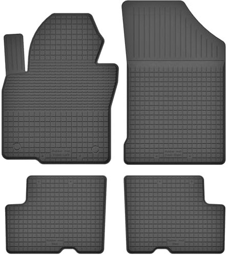 Gummimatten Gummi Fußmatten Satz für Dacia Dokker (ab 2012) - Hoher Rand 15 mm