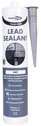 Bond It Flash Mate Lead Roofing Leak Repair Silicone Sealant Grey 310ml EU3 Tube