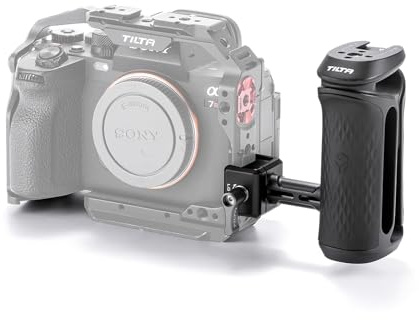 Tilta Xeno Seitengriff mit NATO Montage für Kamera-Käfig TA-XSH3-B | Cold Shoe Aufnahme, 1/4-20 Gewinde, für DSLR/Spiegellose Kamera-Rigs & Monitor-Rigs, Bequemer Griff, Schwarz