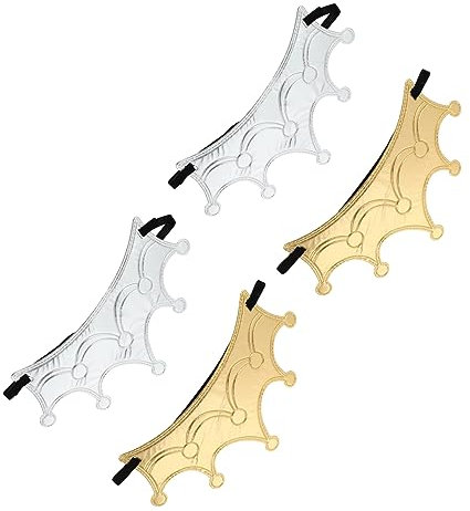 WHAMVOX Modisches Kronen-stirnband-set 4-teilig Kopfbedeckungen Für Geburtstagsfeiern Für Jungen Und Mädchen Für Babyparty-dekorationen