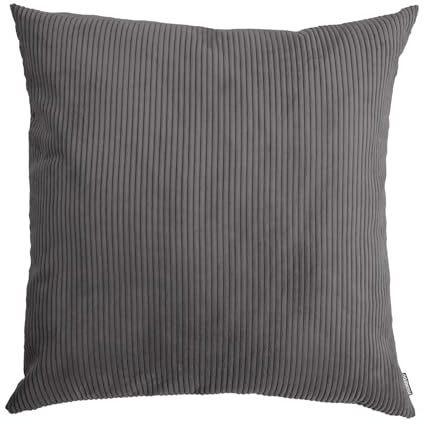 mokebo XXL Sofakissen mit Cordbezug 'Das Anschmiegsame' (90x90x10 cm) Made in Germany, Riesenkissen, Jumbokissen, Couchkissen, Liegekissen oder Bodenkissen in Anthrazit