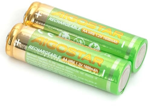 Pile Rechargeable AA 1600 mAh 1,2 V - Idéale pour Les appareils électroniques et Les Jouets, fournissant Une énergie Durable et Durable.