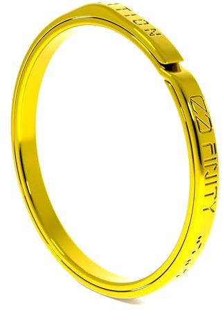 0-FINITY® Titan Schlüsselanhänger Titan, Schlüsselbund, für Karabiner, Autoschlüssel, Organizer, EDC Ausrüstung, Zubehör, Schlüsselanhänger