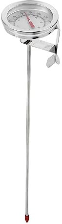 IMIKEYA Bierthermometer Sofort Lesbares Fleisch Frittieren Digitaler Grill Bier Brauen Gartemperaturüberwachung Süßigkeiten-thermometer Küchenthermometer Silver Rostfreier Stahl