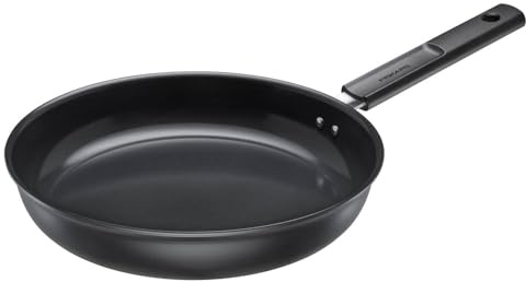 Fiskars Stekpanna, Hard Face, Diameter 28 cm, lämplig för alla spisplattor | Non-stick-beläggning, Repbeständig, Aluminium/Plast, Svart, 1075520