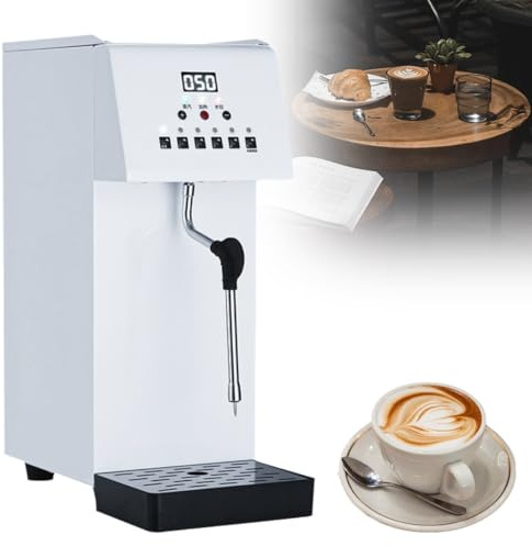Montalatte, macchina elettrica per schiumare il latte a vapore, macchina per schiumare il latte per caffè espresso, macchina per schiumare il latte elettrico completamente automatica, displa