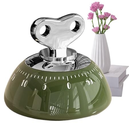Minuteur de Cuisine Manuel, Magnétique Minuterie De Cuisine 60 Minutes, Accessoire Maison pour Cuisinier Grilling Salles De Classe Seniors Four Bureau
