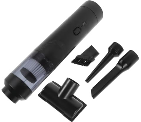 Parliky Aspirateur à Main sans Fil Portable avec Housse de Rangement Aspirateur Voiture Compact Léger à Haute Puissance avec Accessoires Multiples pour Bureau et Maison