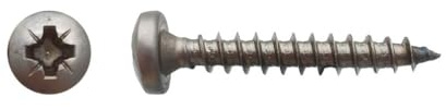 200 Holzschrauben, Zylinderkopf, Pozidriv, 4 x 16 mm, Edelstahl A2. D-Work