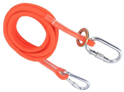Fockety Corde de Ceinture de sécurité pour Travail Aérien, Légère, Haute Résistance pour la Construction Extérieure, Nylon + Acier, /9,84 Pieds, Construction électrique