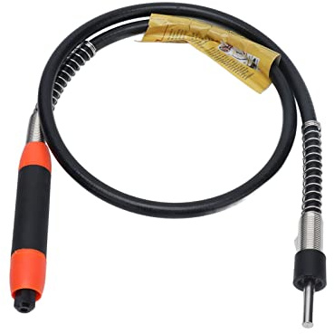 Ausla Drill Bit Extension, Flexible Drill Bit Extension Shaft, Rubber PVC 106cm Length 6mm Chuck 0.3 to 3.2mm Range, for Engraving Grinding Polishing in Tight Spaces