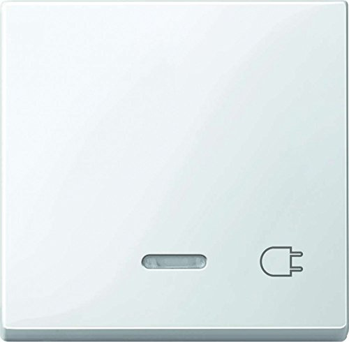 Merten Wippe mit Kontrollfenster und Aufdruck, System M, polarweiß glänzend, 435219