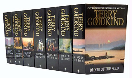 Terry Goodkind 8 Books Collection Set Gollancz S.F The Sword of Truth Series (Blood Of The Fold, Temple Of The Winds, Soul Of The Fire, Stone Of Tears, The Pillars of Creation, Debt of Bones, Wizard's First Rule, Faith Of The Fallen)