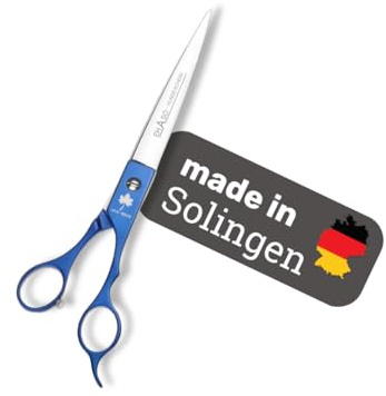 EHASO langlebige Japan-Stahl-Schere 21 cm gerade, Rostfrei mit Aluminium-Griff