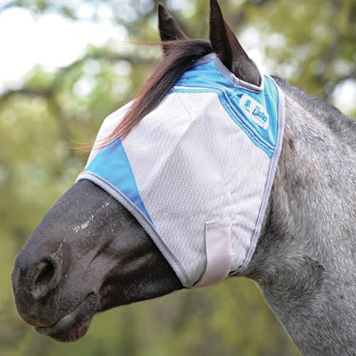 Cashel Crusader Fly Mask, Standard (Blue, Arabian)