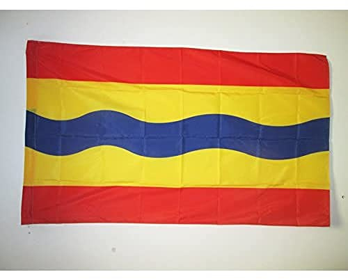 AZ FLAG Flagge Provinz Overijssel 150x90 cm Polyester 100D Hohlsaum | Für innen und außen Holländische dekorative Flagge doppelte Nähte und verstärkte Kanten mit Masttunnel 100D Polyester