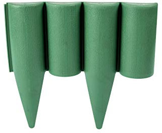 GARDENIX - Bordo per aiuole, Effetto Legno, 2,5 m Verde