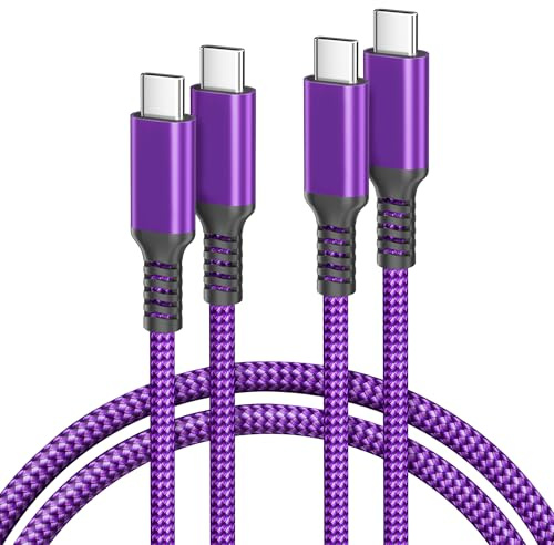 Basesailor Cable USB C Carga Rapida 60W 3M 2Pack Cargador de Carga Rápida | Compatible para iPhone 17 16 15 Serie, MacBook 2016 ~ M5 Pro, MacBook M1-M5,Samsung A Serie, S20-S26 Ultra, Tab S9 S10
