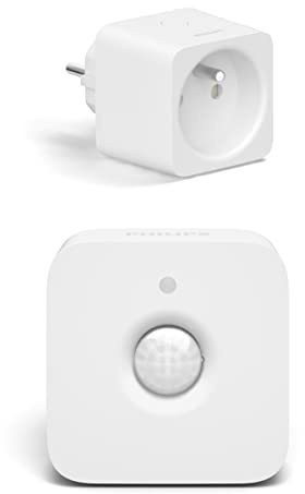 Philips Hue Combipack - Hue Smart Plug Belgique et Détecteur de Mouvement Intérieur - Prise Intelligente