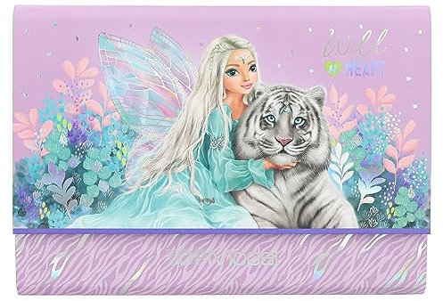 Depesche 12708 TOPModel Fantasy Tiger - Briefpapier Set in Fächermappe, inkl. 24 Briefblättern in 3 Designs und Umschlägen