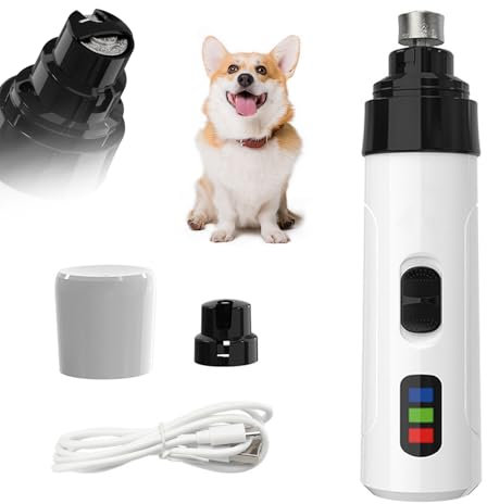 Hojalis Hund Nagelschleifer, Silent Grind Pro für Hunde, Super Leise Hund Nagelschleifer, Hund Krallenschleifer Leise, Elektrischer Haustier Nagelschleifer, Wiederaufladbarer Hundenagelschneider für