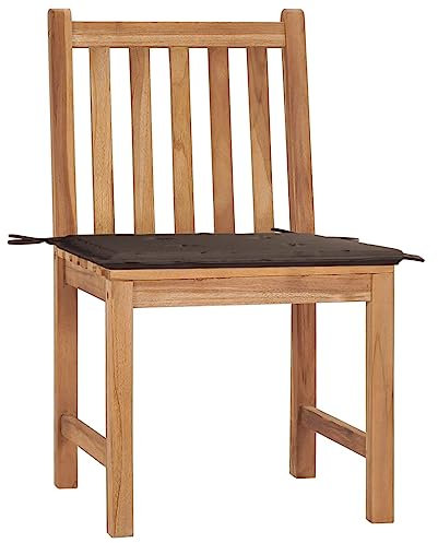 ULUYYUC Loungesessel Outdoor Camping Tisch Stuhl Set Balkonstühle Strandstuhl Faltbar Leicht - Gartenstühle 2 STK. mit Kissen Massivholz Teak für Balkon Speisesaal Außenbereich Garten
