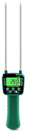 Misuratore di umidità, Misuratore Umidità Muri, Igrometro digitale for misuratore di umidità del grano con sonda di misurazione for mais grano riso fagiolo arachidi sorgo tester di umidità , per Paret