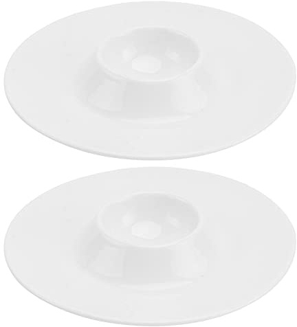 Garneck Pratici Portabicchieri in Ceramica per Casa Hotel Ristoranti Facili da Pulire Set da 2