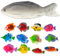 13 Piece Plastic Fish Toy for Kids Bathing Fun Realistic Swimming Bath Fish Toys Perfect for Beach Parties Gifts and Playtime Ideal for Children Educational Bath Time Experience