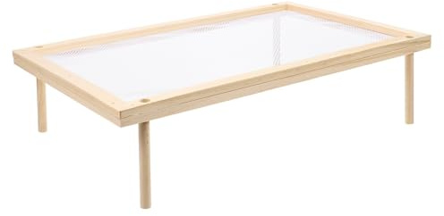 Ipetboom Séchoir à Pâtes Robuste et Stable Pieds Antidérapants en Bois Beige Cuisine Intérieure et Décoration