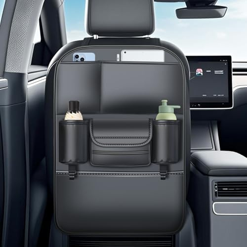 ZLXMRUT Car Seat Kick Mat for Land Rover Defender 130 2020-2024 2025, Backrest Protector Seat Back Cover Mud Dirt Guard Scuff Pad Interior Accessory Organizer