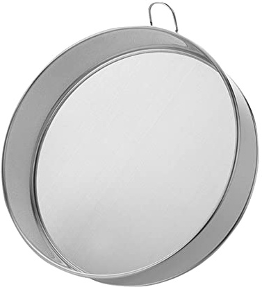 Flour Sieve, Sieve Fine Mesh Kitchen Home Stainless Steel with 80 Mesh Flour Sieve Durable Professional Round(Silver)