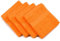 Gözze - Toalla de aseo New York, Set de 4, Suave y absorbente, Algodón, 30 x 30 cm - Naranja