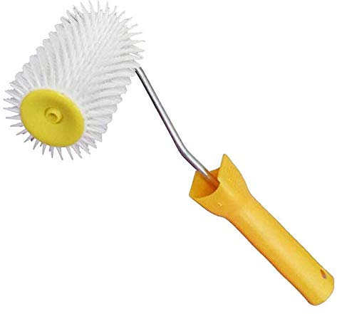 Toplionace Selbstverlaufende Zement Entschäumung Spike Roller Epoxy Roller Bodenbelag Werkzeuge Blasen Entfernen (4 Zoll)