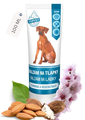 green idea Pfotenbalsam Hund mit Sheabutter, Urea und Mandelöl, 100 ml | Pfotenpflege mit Sheabutter, Mandelöl, Urea und Vitamin E für trockene, raue Hundepfoten – 100 ml