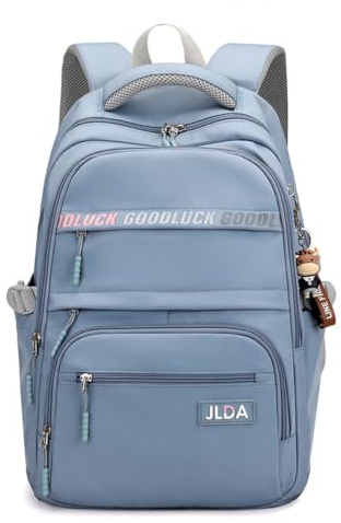 FANDARE Schulrucksack für Teenager - Jungen & Mädchen - Outdoor, Reise & Freizeit - Wasserdicht, Nylon, Blau