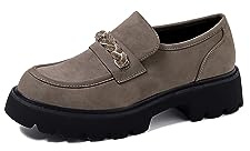 QUEEN HELENA Casual Eleganta Francis Loafers Utan Snörning Dam X29-48, X29 51 Khaki, 38 EU