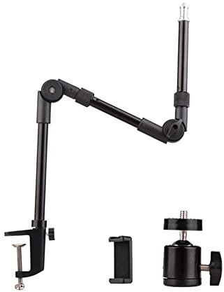 Soporte Proyector Soporte for proyector, soporte plegable de aleación de aluminio, soporte for cámara, cabezal de bola 360, soporte de Metal for escritorio, soporte for luz de relleno LED Soporte de A