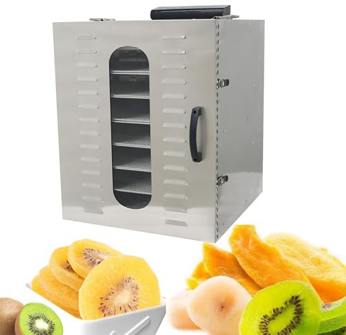 Disidratatore Per Alimenti Disidratatori Commerciali, 1000 W Jerky Maker Con 15 Vassoi, Essiccatore Per Alimenti In Acciaio Inossidabile Per Verdure, Frutta, Carne,110V
