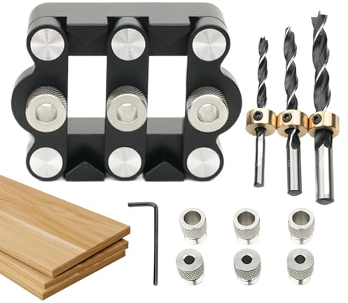Tasselli in legno – Foro – Istruzioni per il foratura per fori dritti, istruzioni di foratura multipurpose autocentrate, foratura, utensili in legno portatili per assemblaggi di mobili