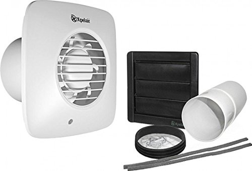 Xpelair DX100S 93025AW Simply Silent 4 100mm Square Dual Speed Extractor Fan