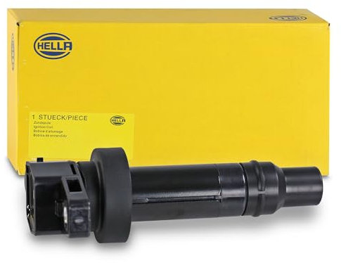 HELLA 5DA 193 175-481 Zündspule - 12V - 2-polig - Kerzenschachtzündspule - geschraubt