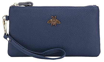imeetu Women's Wristlet Clutch Purse Leather Cell Phone Wallet Handbag with Wrist Strap